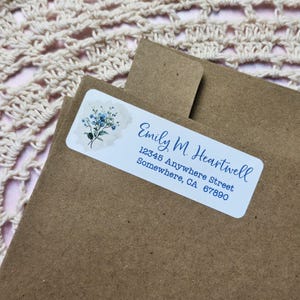 Personalized Return Address Labels || Custom Address Mail Stickers || Country Style Floral Labels || RA003