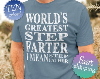 funny step dad t shirts