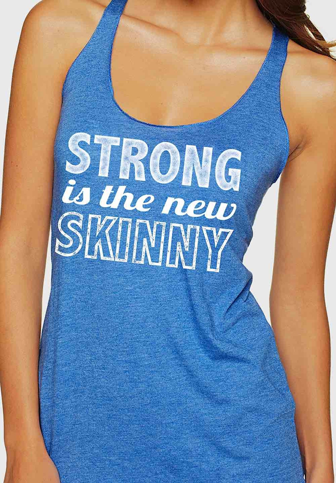 Strong is the New Skinny Womens Ladies Racerback Workout Tank | Etsy