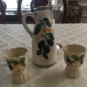 Lot of dining pottery serving ware oil jug egg cup holder japan