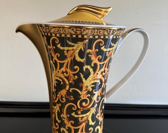 Cafetera Rosenthal Versace Barocco de 9,5 pulgadas de alto