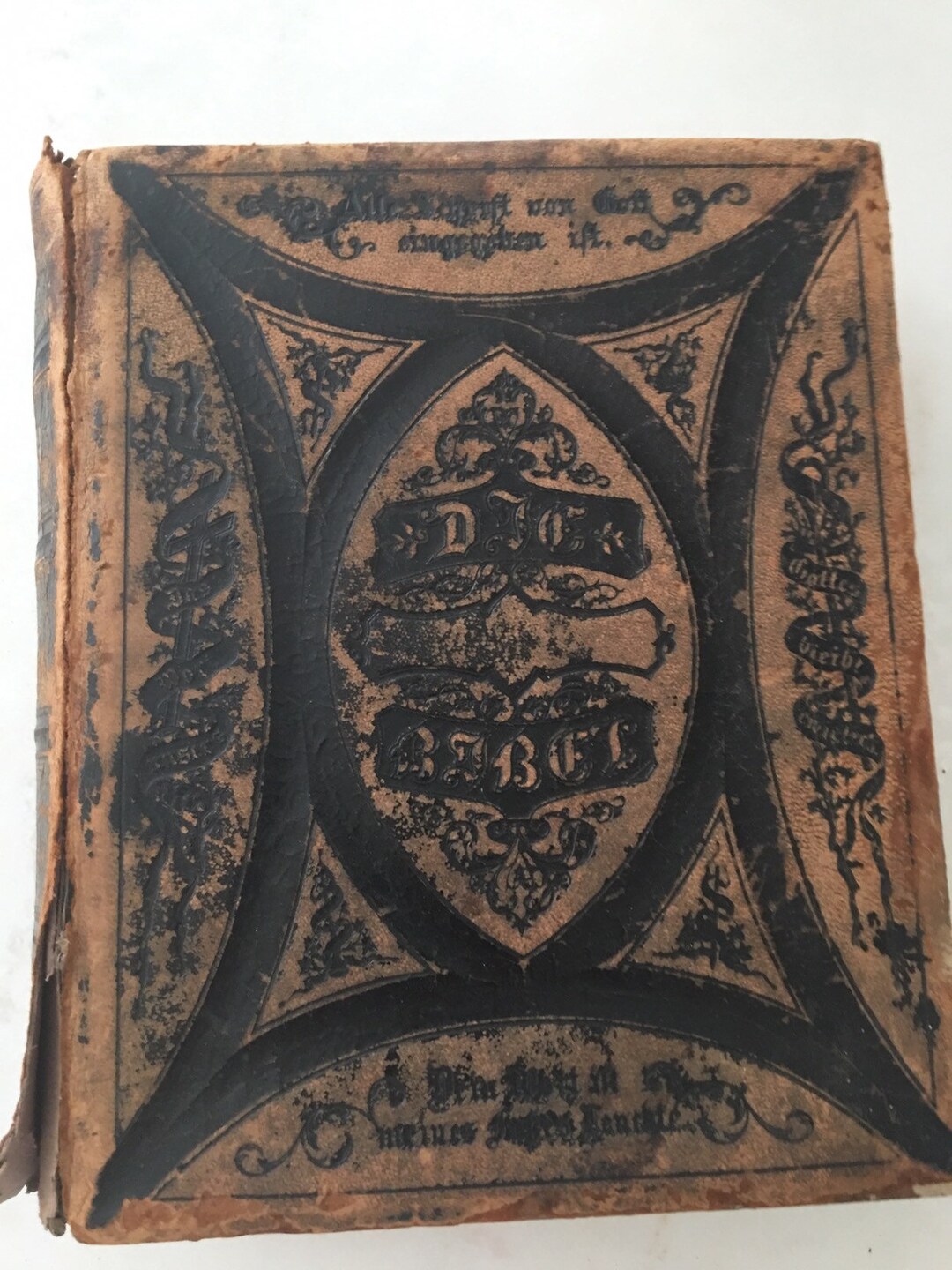 Antiquarian 1871 William Flint M Laird Simons German Bible Good Condition Etsy