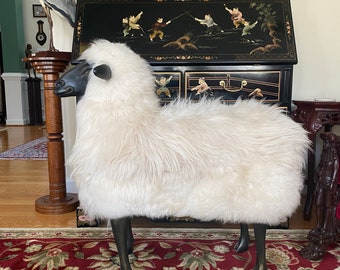 Sculptural Sheep Lalanne style decorative bench