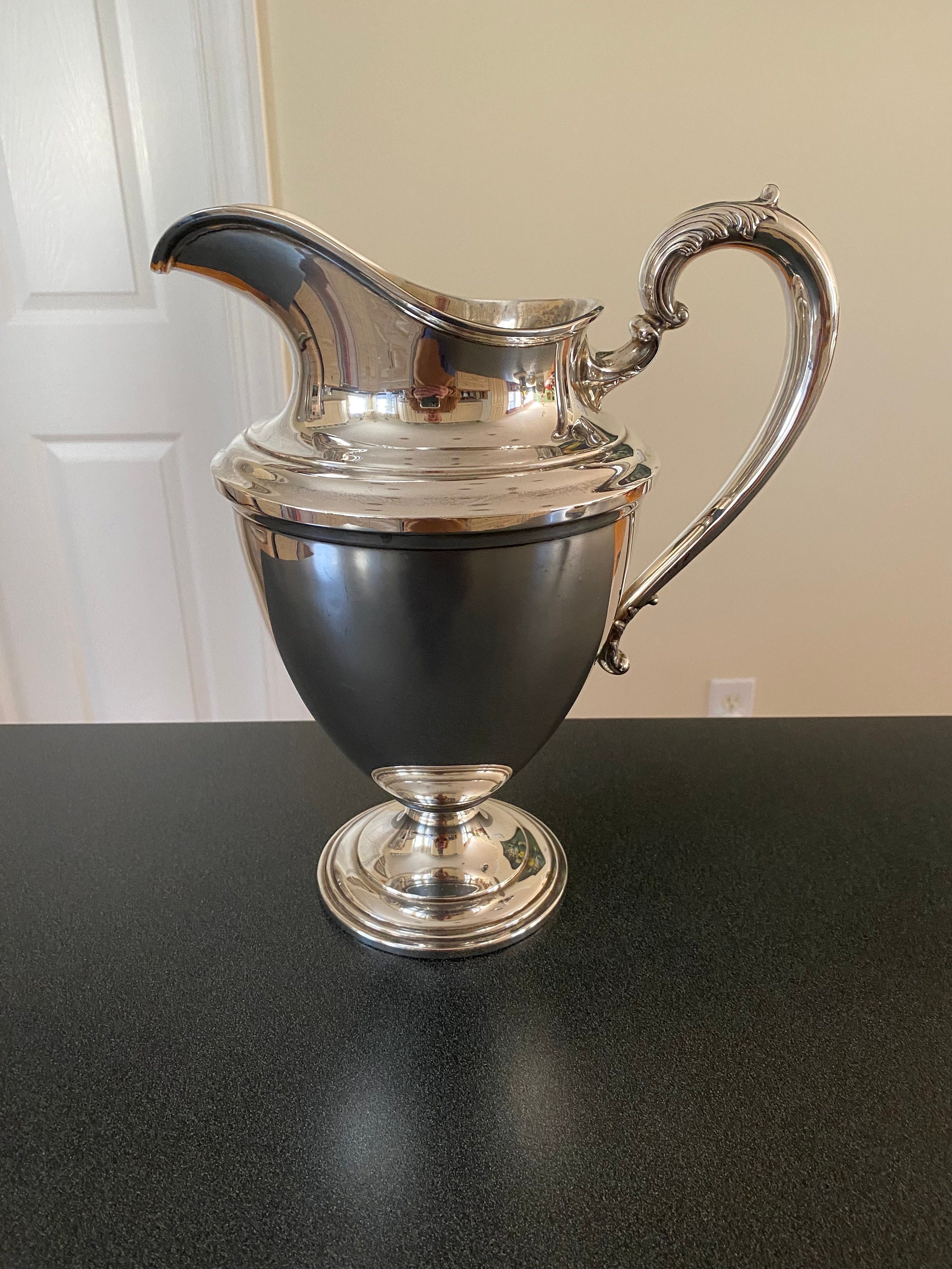 Sterling Silver Antique M Whiting Pitcher 4.5 Pint 815 Grams