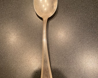 Sterling silver antique serving spoon monogrammed 8 in Jan