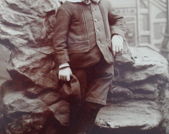 Antique cabinet Photo Victorian Boy named John