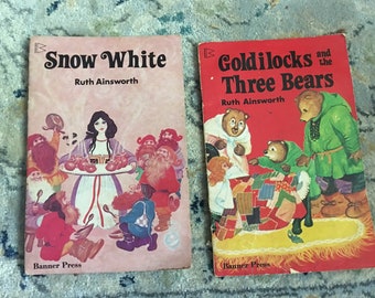 Lot of 2 Ruth Ainsworth Snow White Goldilocks and the three bears 1979