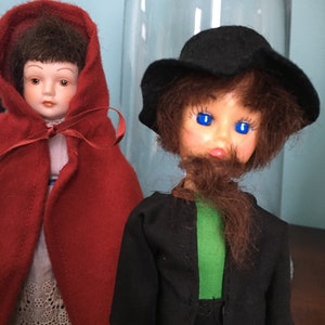 Amish boy plastic doll