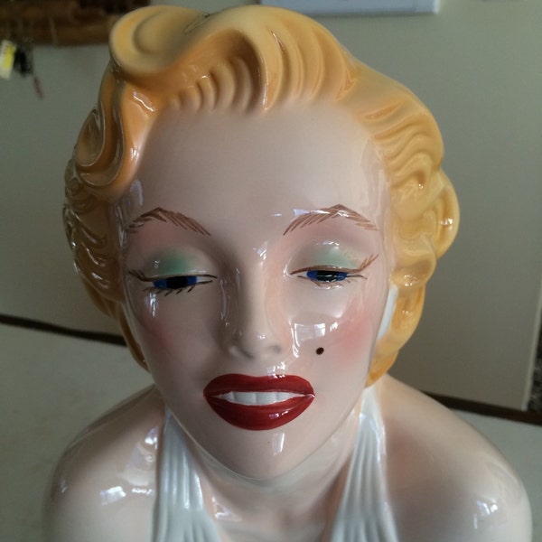 Marilyn Monroe collectible cookie candy decorative jar 13.5" tall 7 year itch