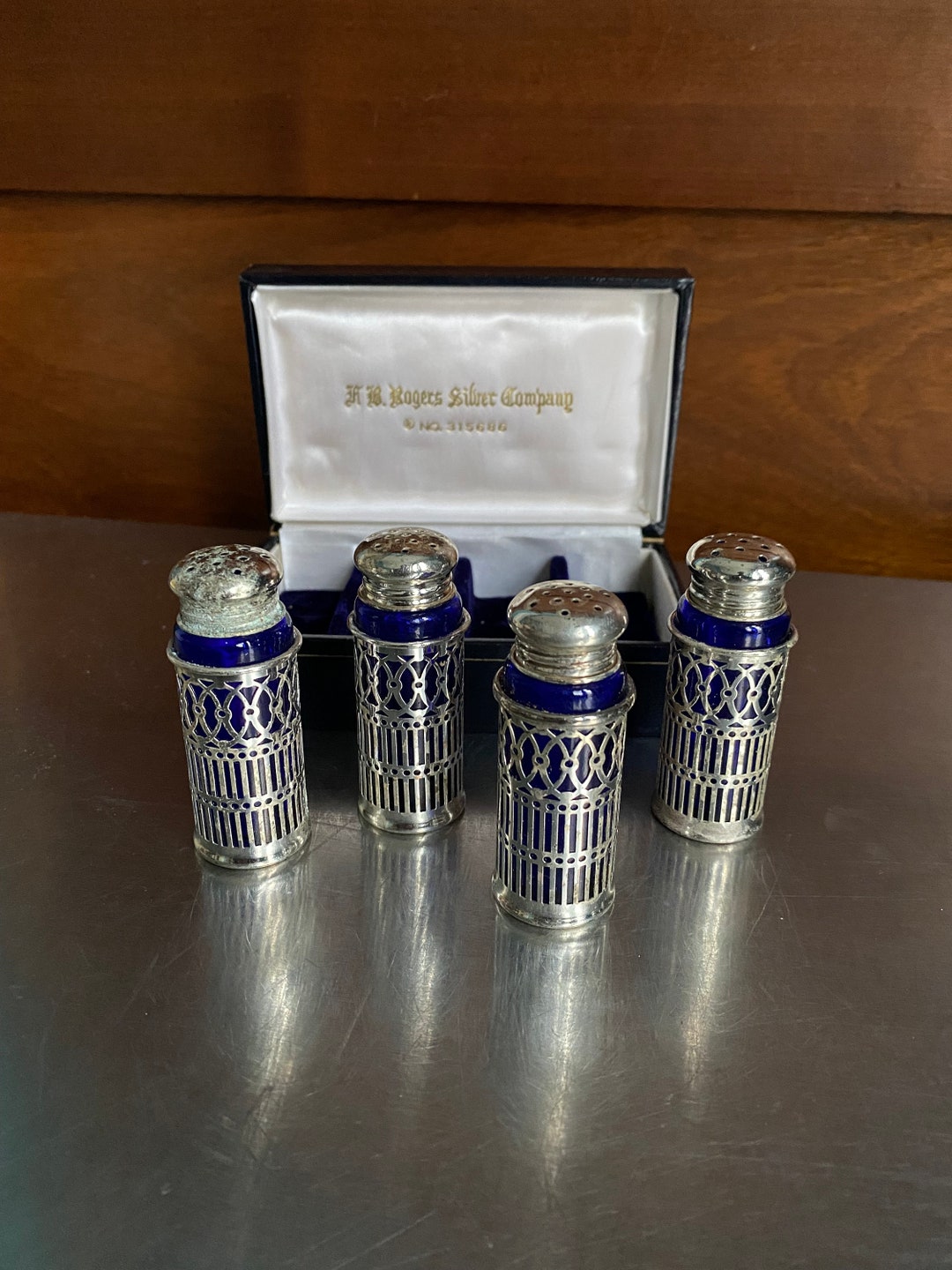 FB Rogers Silver Plate Pepper Salt Shaker Set of 4 Japan - Etsy