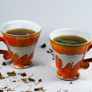 Ceramic Tea or Coffee Mug, Cute Mug, Handmade Pottery Mug, Ceramic coffee cup, Wheel Thrown Mug