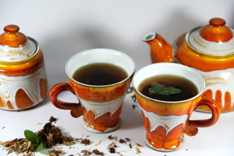 Ceramic Tea or Coffee Mug, Cute Mug, Handmade Pottery Mug, Ceramic coffee cup, Wheel Thrown Mug image 4