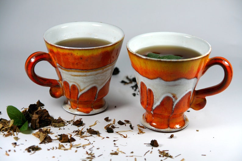 Ceramic Tea or Coffee Mug, Cute Mug, Handmade Pottery Mug, Ceramic coffee cup, Wheel Thrown Mug image 3