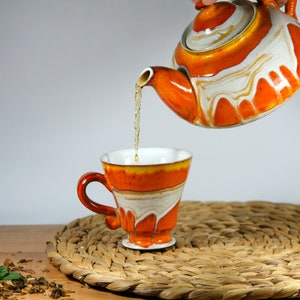 Ceramic Tea or Coffee Mug, Cute Mug, Handmade Pottery Mug, Ceramic coffee cup, Wheel Thrown Mug image 8