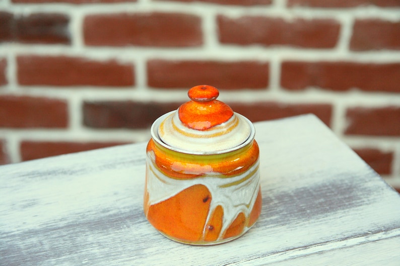 Pottery Sugar Bowl, Ceramic Bowl, Storage Jar, Sugar Basin, Clay Sugar Bowl, Sugar Box, Salt Keeper image 7