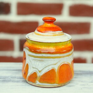 Pottery Sugar Bowl, Ceramic Bowl, Storage Jar, Sugar Basin, Clay Sugar Bowl, Sugar Box, Salt Keeper image 2