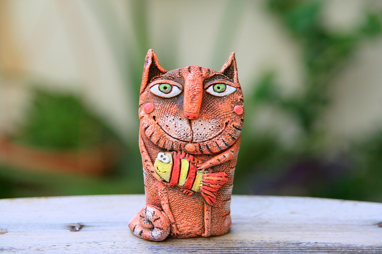 whimsical cat figurines