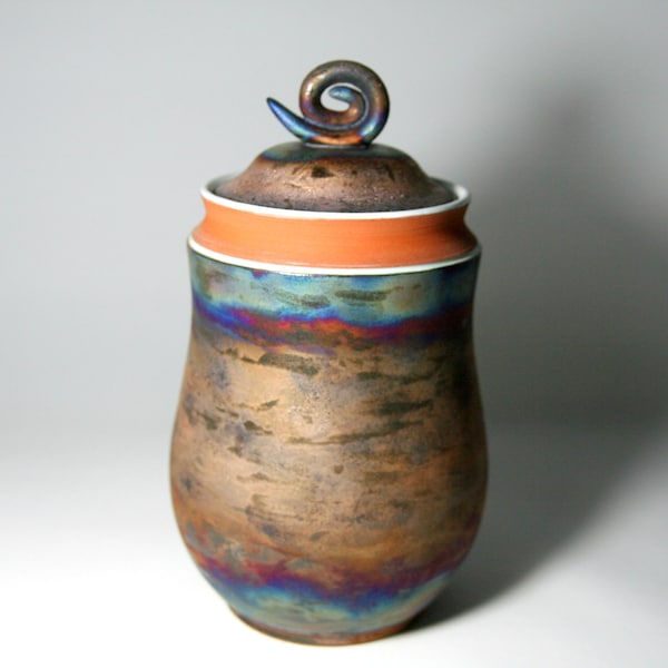 Ceramic cookie jar, Pottery kitchen canister with lid, Kitchen storage, Coffee jar, Ceramics and Pottery, KItchen Gift