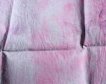 14count hand dyed aida crosstitch fabric - Fairy Floss