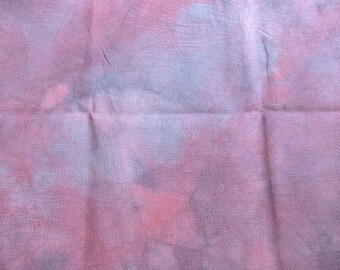 14 count hand dyed aida crosstitch fabric - Zombie