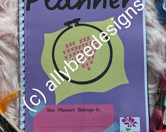 Cross-stitch planner - FULL COLOUR VERSION print and bound notebook