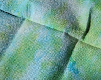 14 count hand dyed aida crosstitch fabric - Lagoon 1