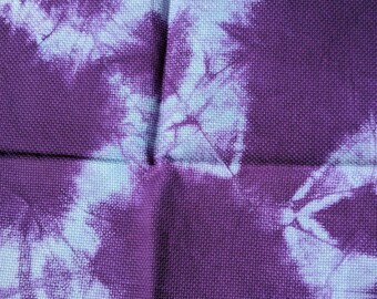 14 count hand dyed aida crosstitch fabric - Mystic