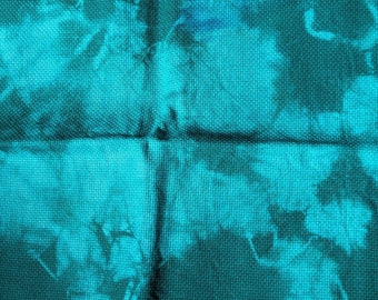 14 count hand dyed aida crosstitch fabric -Envy