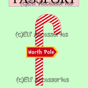PDF GIRL PASSPORT Passport Christmas Miniature Passport Doll Sized 1:6