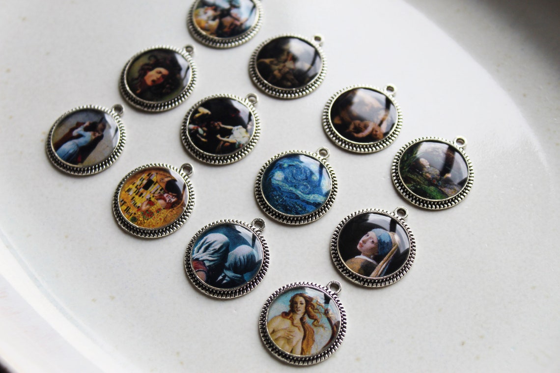 Art History Pendants Painting Detail Necklaces by Goya Etsy