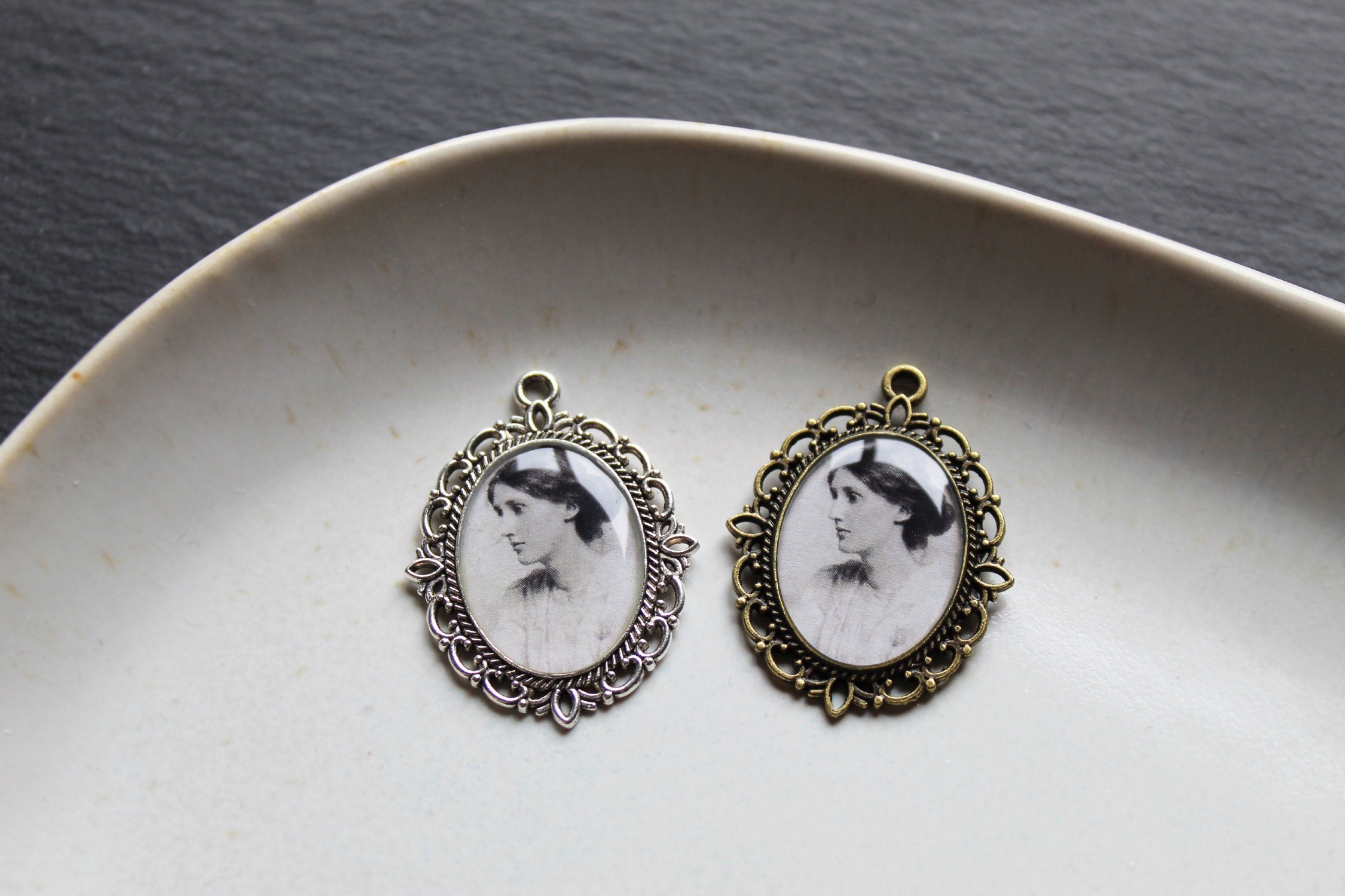 It is Emily Dickinson Quote Glass Pendant Bronze Handmade Art Necklace Gift Present Beauty is not Caused It is Emily Dickinson Quote Glass Pendant Bronze Handmade Art Necklace Gift Present Beauty is not Caused