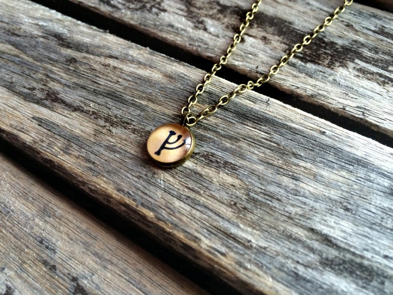 Rune of wealth Witchy Esoteric Pagan Elder Futhark Fehu pendant Occult Dark Norse jewellery Viking Fehu rune Runic Fehu necklace