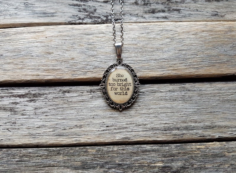 She Burned Too Bright For This World Emily Bront Quote Etsy She Burned Too Bright For This World Emily Bront Quote Etsy