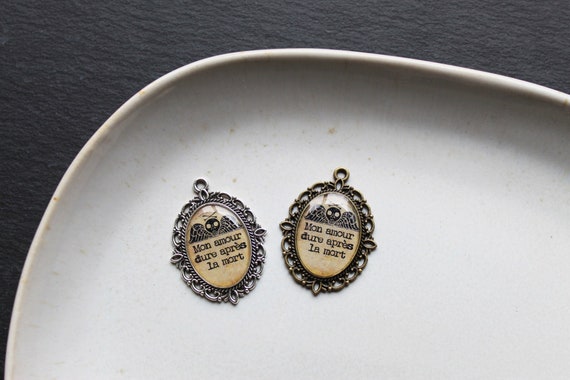 Mon Amour Dure Apres La Mort Pendant Necklace Inspired By Etsy Ireland