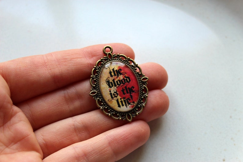 The Blood is the Life Bram Stoker's Dracula quote Etsy