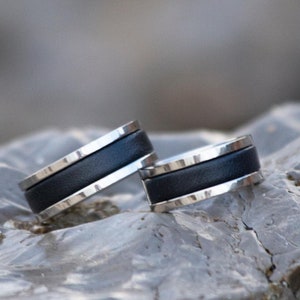 Matching Rings for Couples / Matching rings his and hers / Couple Rings Set of 2 / Handmade Personalized Gift
