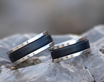 Matching Rings for Couples / Matching rings his and hers / Couple Rings Set of 2 / Handmade Personalized Gift