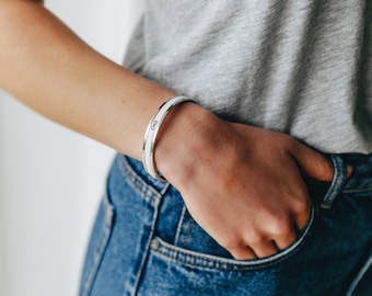 Third Anniversary Gift For Her Personalized Bracelet for Women Leather Anniversary Always and Forever My Love