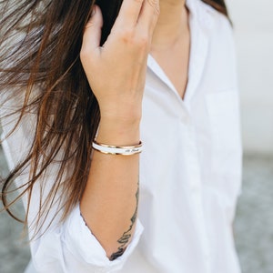 Cuff Bracelet, Gold, Black, Silver Bracelet, Inspirational Bracelet, Engraved Bracelet, Personalized Bracelet, Gift for Her
