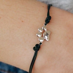 Pet Loss Gift Personalized Paw Print Bracelet Dainty Leather Pet ...