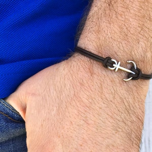 Anker armband heren lederen armband voor mannen nautische armband zomer accessoires voor mannen mannelijke armband voor jongens zee sieraden cadeau voor hem
