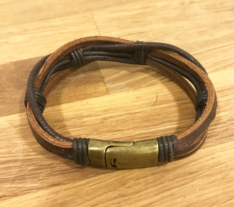 Mens Leather bracelet Christian Leather Bracelet Ichthus Etsy