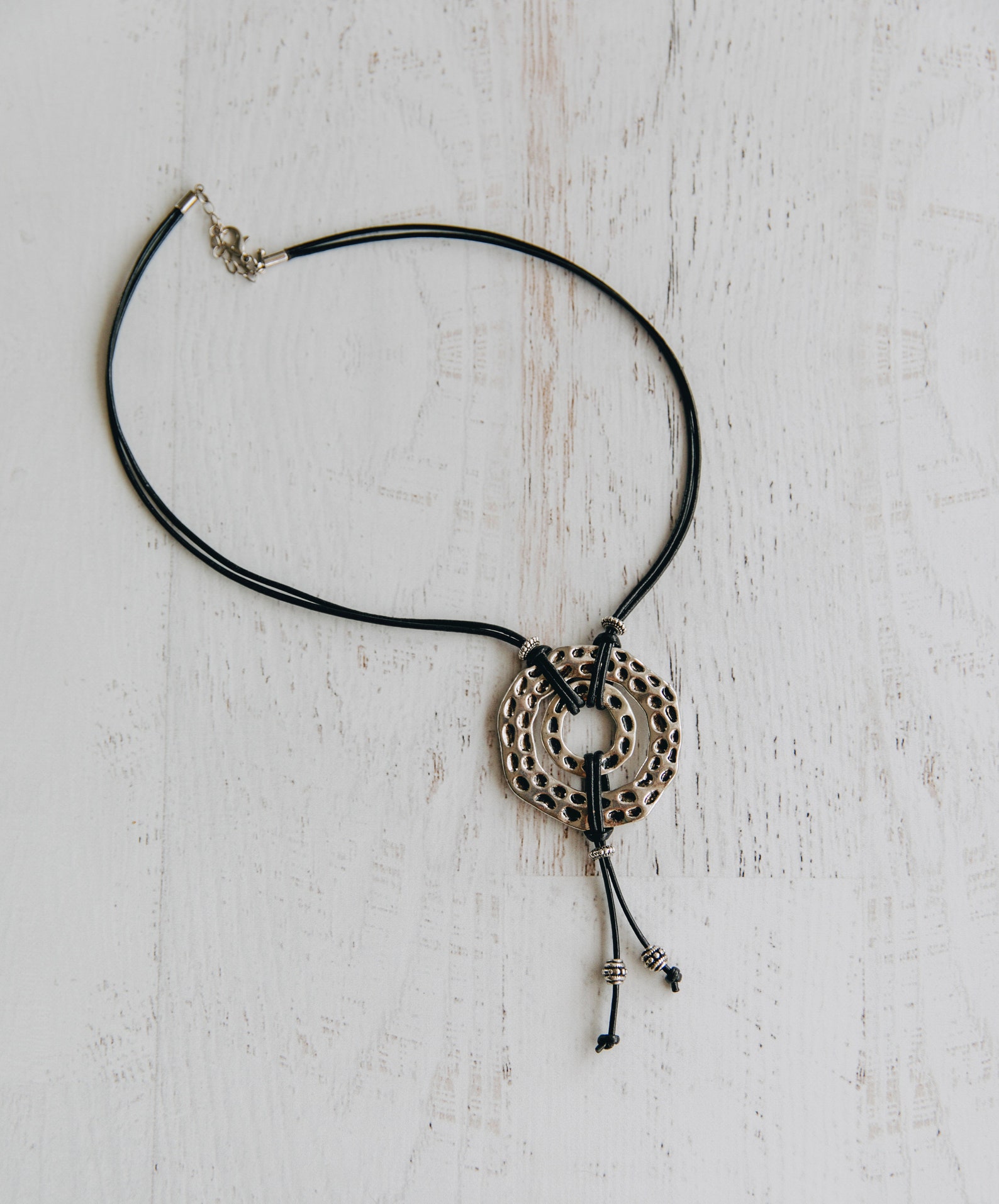 Leather Necklace for Women Western Necklace Ring Necklace Etsy