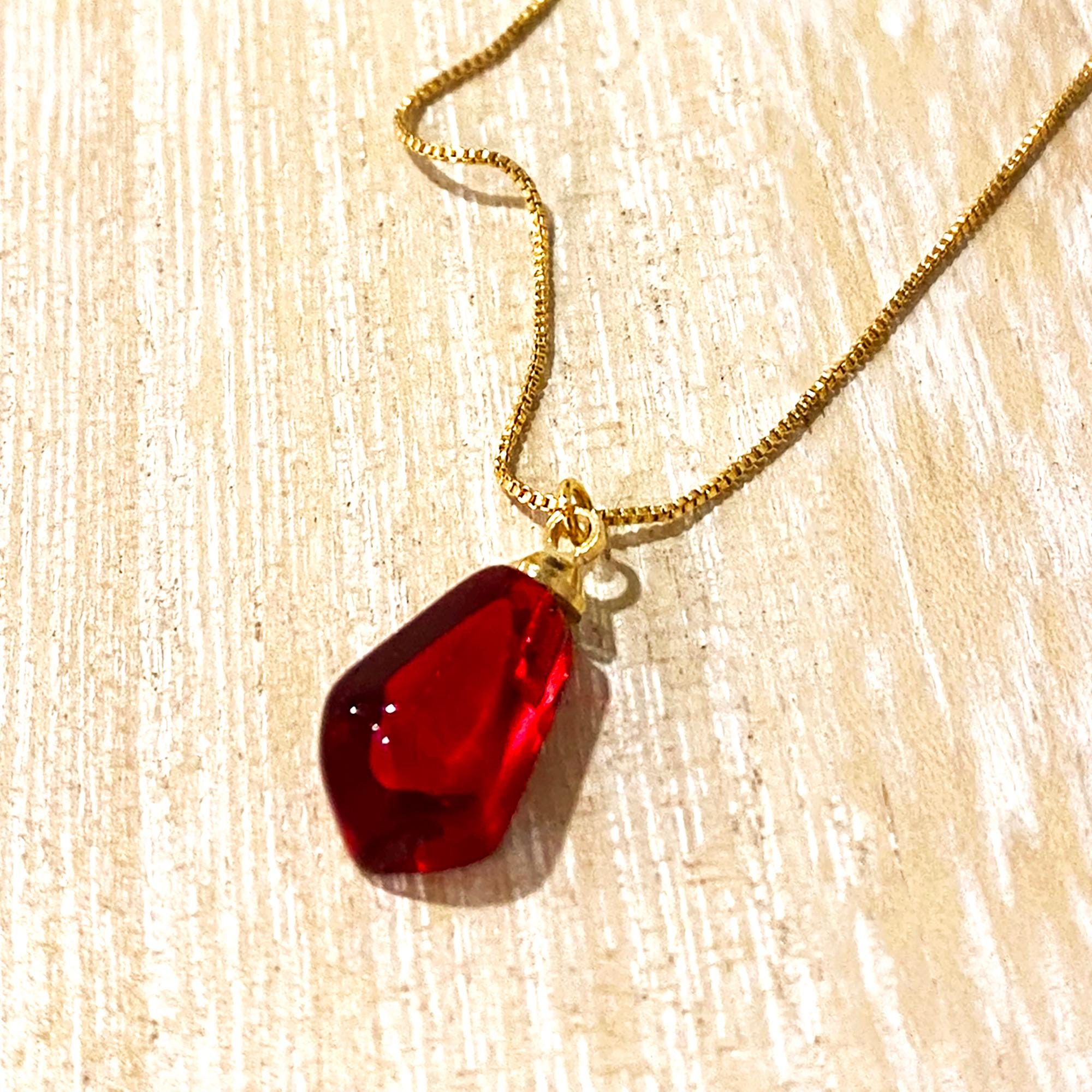 Pomegranate Necklace - Etsy