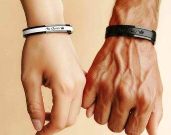 Gifts for Couples Who Have Everything - Matching Couple Bracelets - Personalized Valentines Day Gifts for Wife Husband Boyfriend Girlfriend