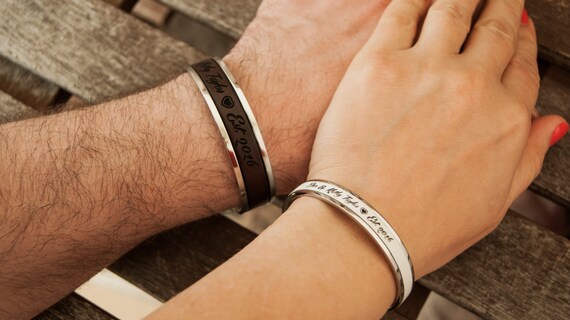 del 50 aniversario de bodas Pulseras personalizadas a - Etsy España