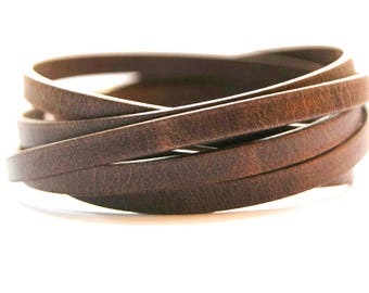 Pulseras de cuero envueltas, regalo para mujeres, pulsera de cuero para hombres, pulsera rústica, pulsera bohemia, regalo unisex, joyería bohemia