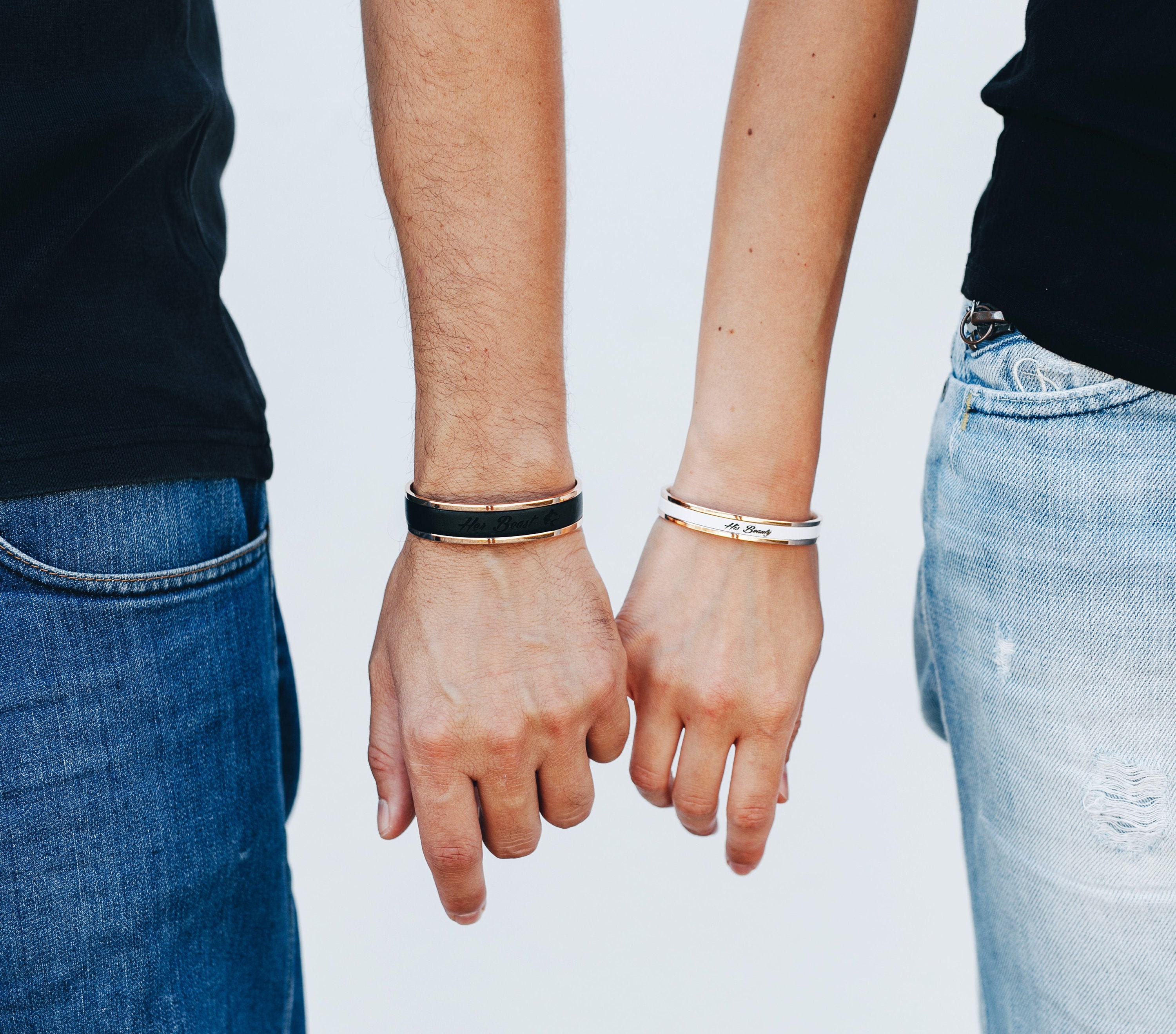Bracelet couple hotsell distance vibrant