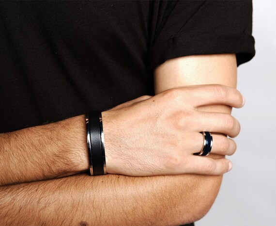 Buy Stainless Steel Cuff Bracelet for Men Personalized With