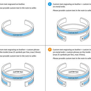 Regali di nozze personalizzati per la coppia Regalo di fidanzamento Coppie Braccialetto Set di nozze personalizzati Regali di nozze per coppia Braccialetti abbinati Personalizzati immagine 4